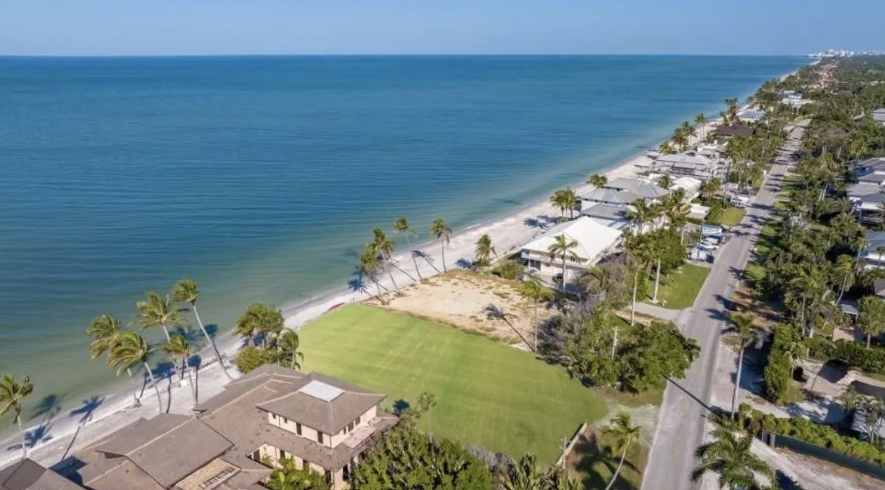 Gulf-front lot on Gordon Drive, Naples Florida